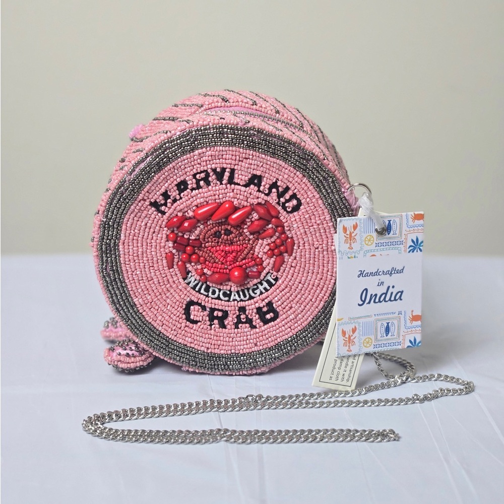 Maryland Crab Beaded Bag - NWT